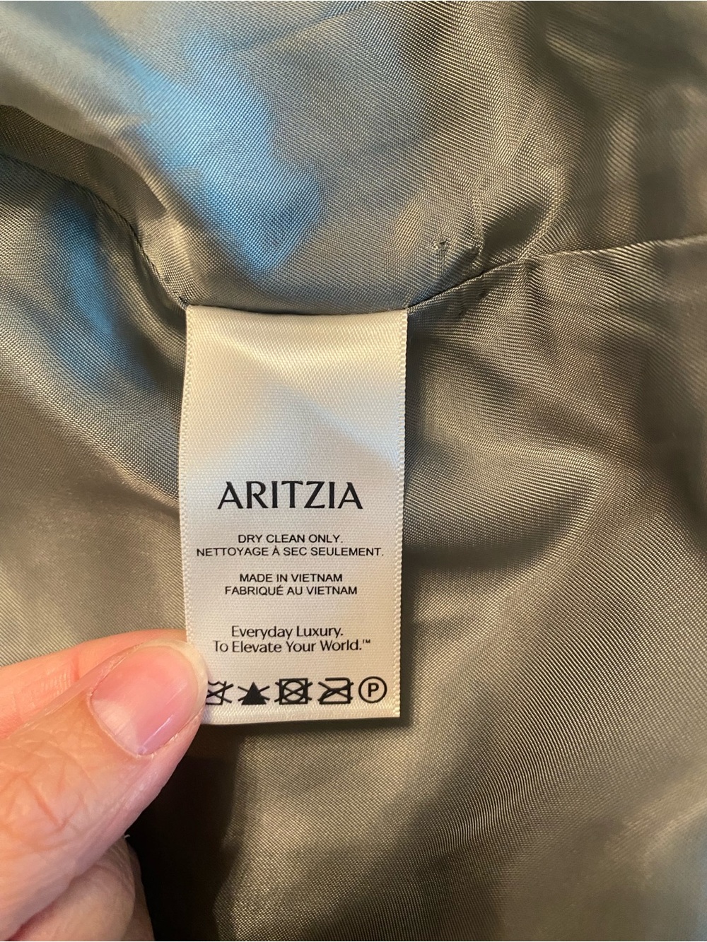 Aritzia Sage Green Cropped Button Jacket - Picture 8 of 9